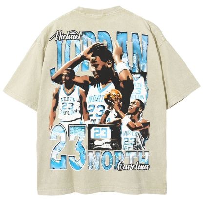 Unisex-Adult Ultra Cotton Washed T-Shirt Graphic MICHAEL JORDAN TEE