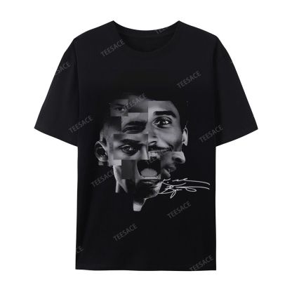Casual Short Sleeve T-Shirt Kobe Bryant Collage Tee