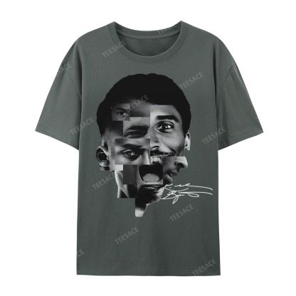 Casual Short Sleeve T-Shirt Kobe Bryant Collage Tee