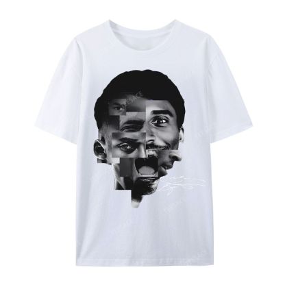 Casual Short Sleeve T-Shirt Kobe Bryant Collage Tee