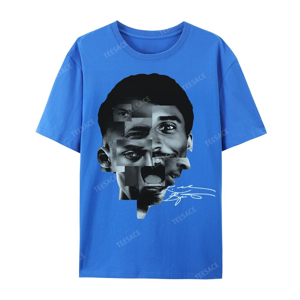 Casual Short Sleeve T-Shirt Kobe Bryant Collage Tee