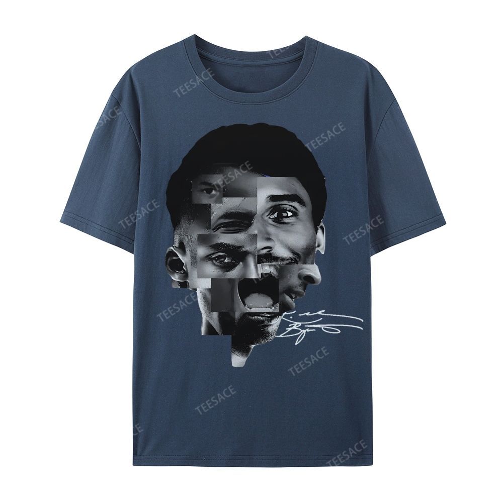Casual Short Sleeve T-Shirt Kobe Bryant Collage Tee