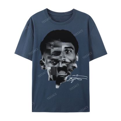Casual Short Sleeve T-Shirt Kobe Bryant Collage Tee