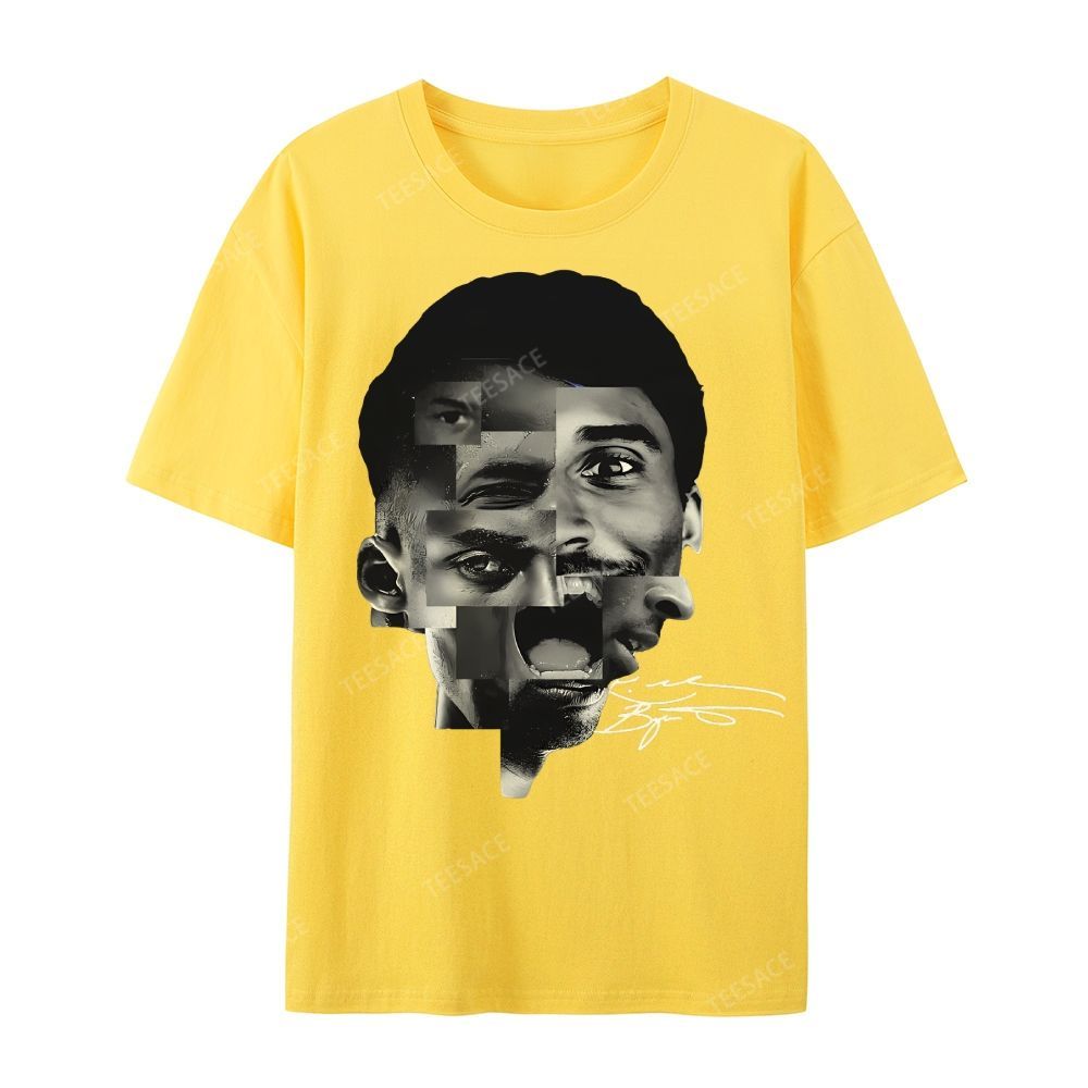 Casual Short Sleeve T-Shirt Kobe Bryant Collage Tee