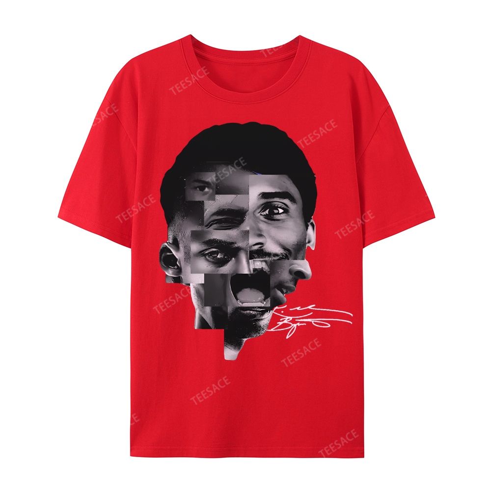 Casual Short Sleeve T-Shirt Kobe Bryant Collage Tee