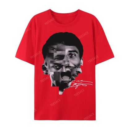 Casual Short Sleeve T-Shirt Kobe Bryant Collage Tee