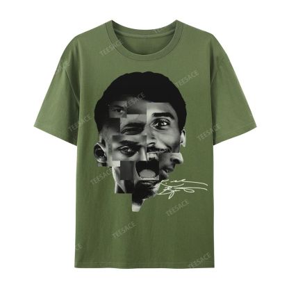 Casual Short Sleeve T-Shirt Kobe Bryant Collage Tee