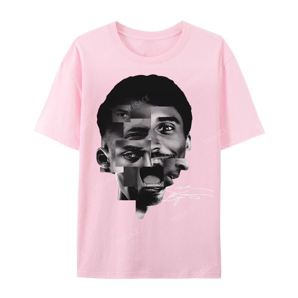 Casual Short Sleeve T-Shirt Kobe Bryant Collage Tee