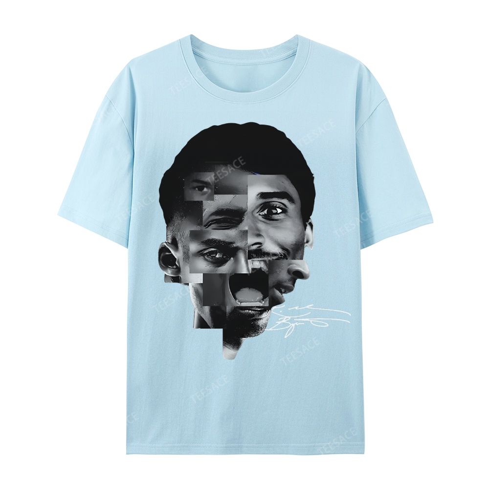 Casual Short Sleeve T-Shirt Kobe Bryant Collage Tee