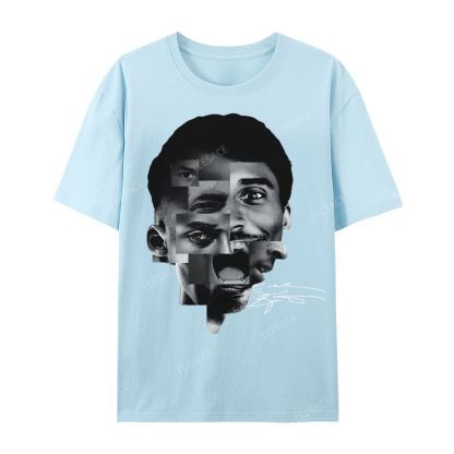 Casual Short Sleeve T-Shirt Kobe Bryant Collage Tee