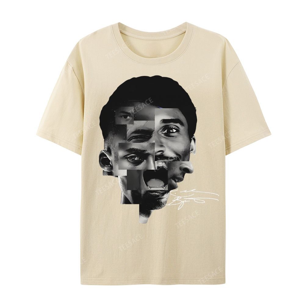 Casual Short Sleeve T-Shirt Kobe Bryant Collage Tee