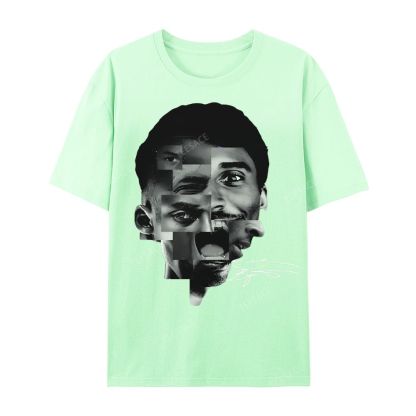 Casual Short Sleeve T-Shirt Kobe Bryant Collage Tee