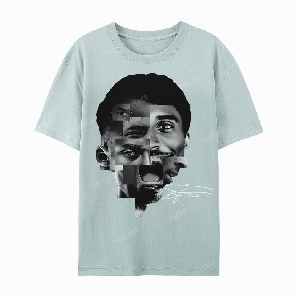 Casual Short Sleeve T-Shirt Kobe Bryant Collage Tee