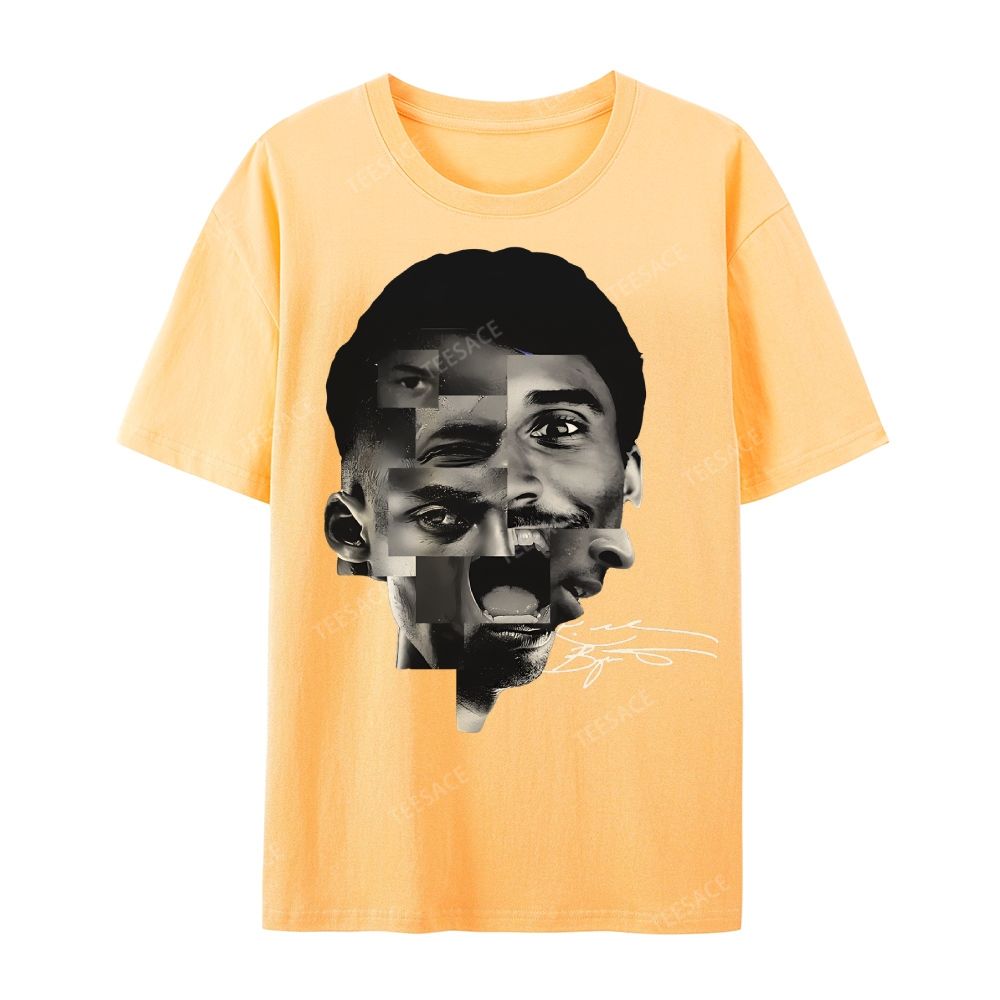 Casual Short Sleeve T-Shirt Kobe Bryant Collage Tee