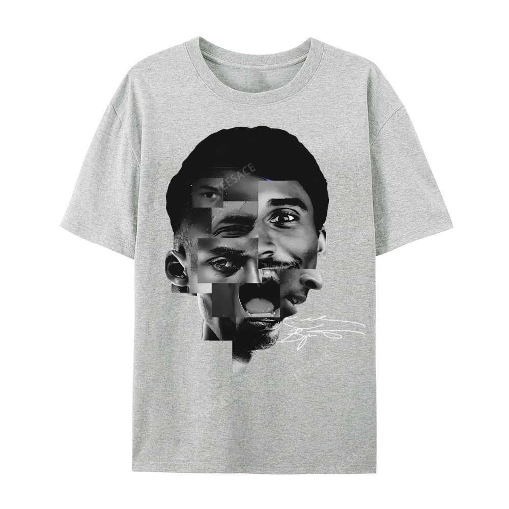 Casual Short Sleeve T-Shirt Kobe Bryant Collage Tee