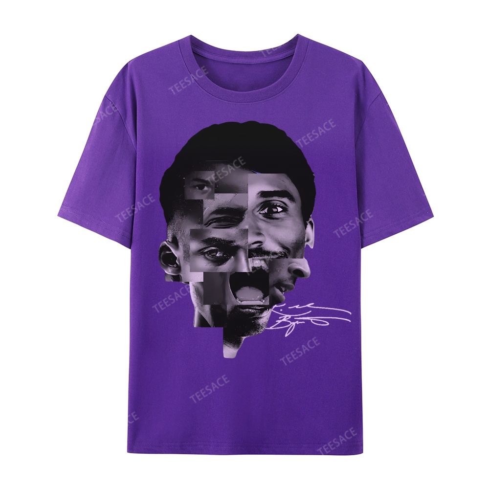 Casual Short Sleeve T-Shirt Kobe Bryant Collage Tee