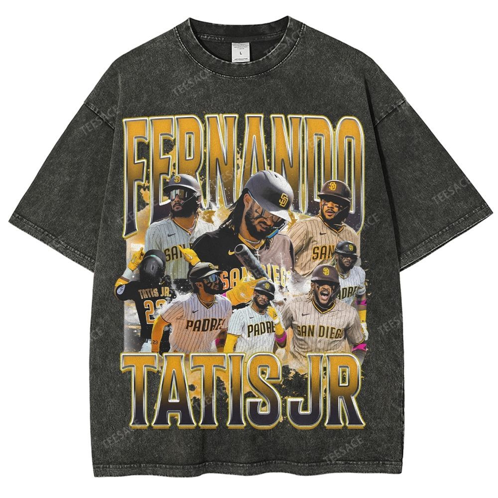 Unisex Fit Washed T-Shirt FERNANDO TATIS JR. PADRES TEE