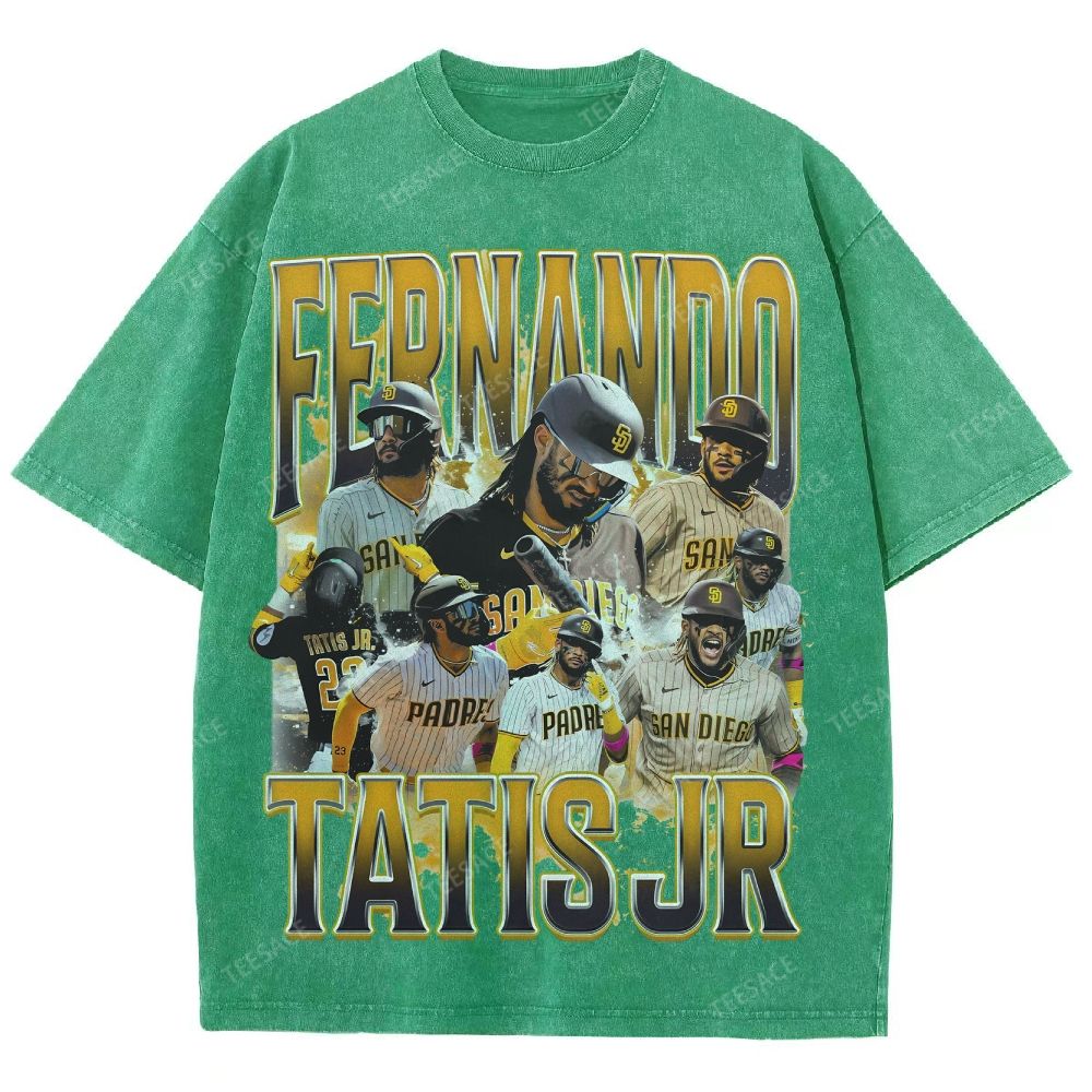 Unisex Fit Washed T-Shirt FERNANDO TATIS JR. PADRES TEE 