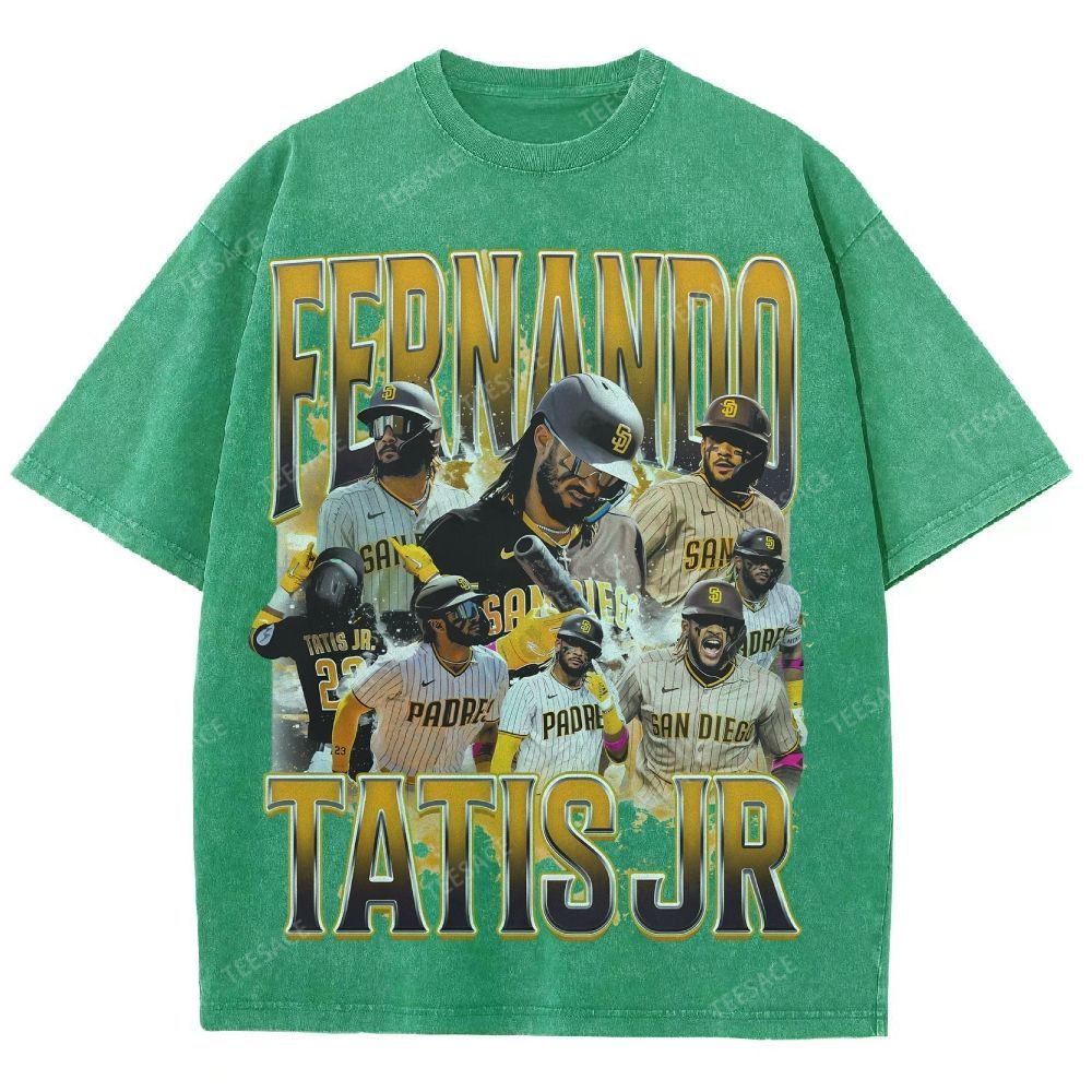 Unisex Fit Washed T-Shirt FERNANDO TATIS JR. PADRES TEE 