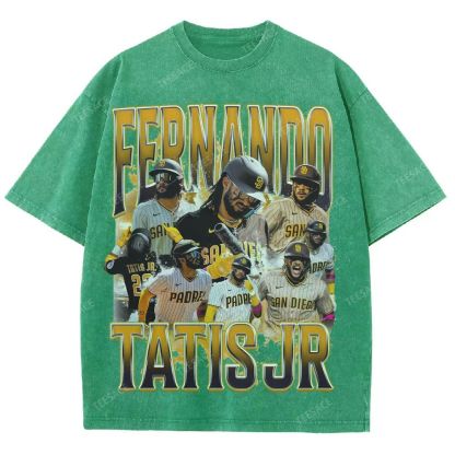 Unisex Fit Washed T-Shirt FERNANDO TATIS JR. PADRES TEE 