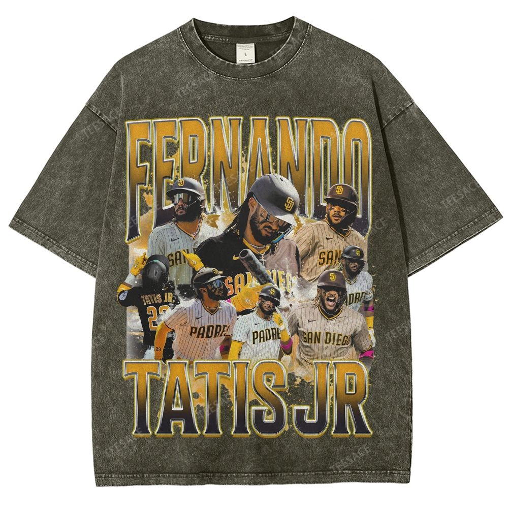 Unisex Fit Washed T-Shirt FERNANDO TATIS JR. PADRES TEE 