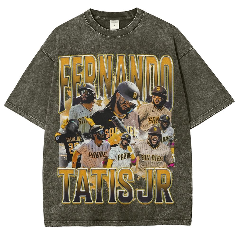 Unisex Fit Washed T-Shirt FERNANDO TATIS JR. PADRES TEE 