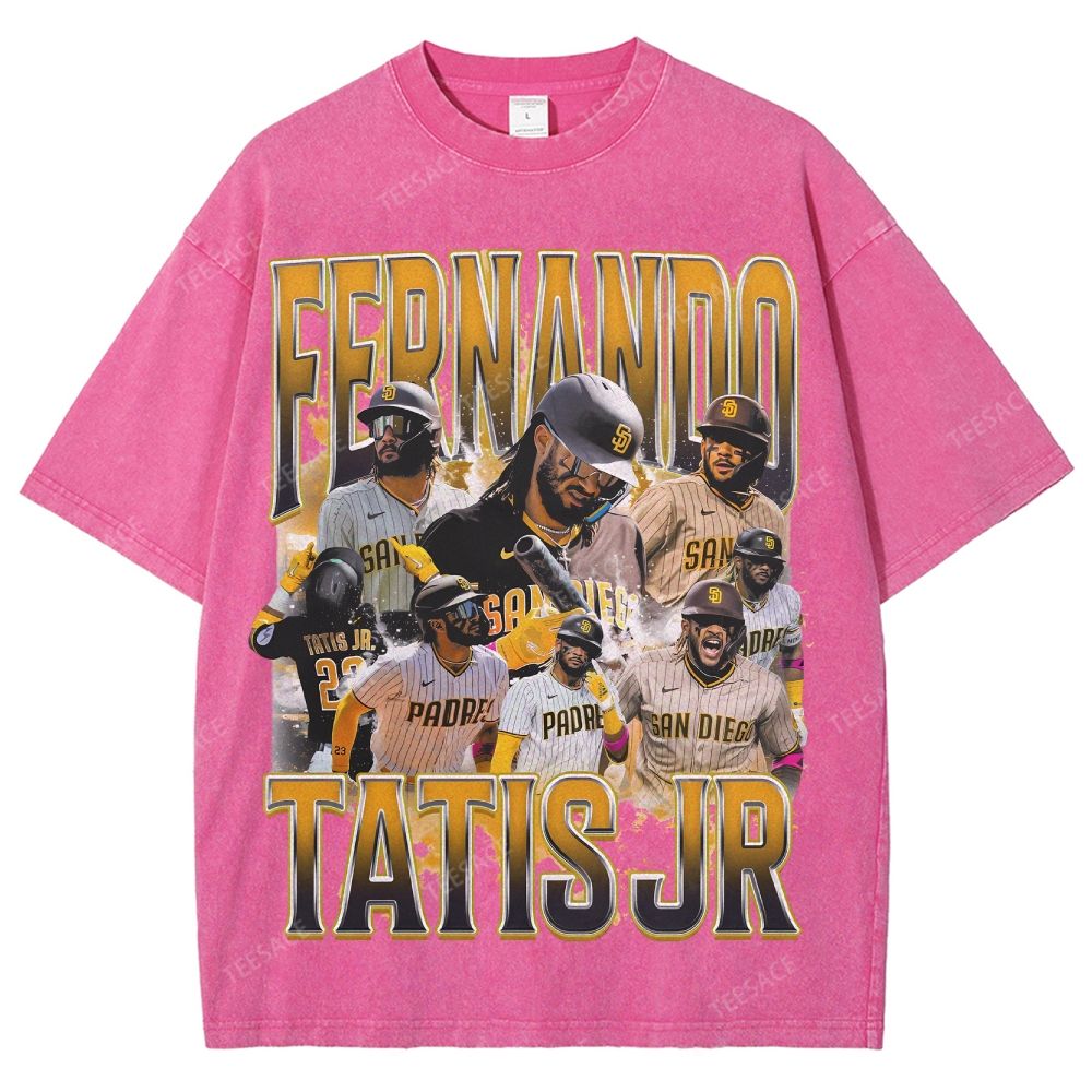 Unisex Fit Washed T-Shirt FERNANDO TATIS JR. PADRES TEE 