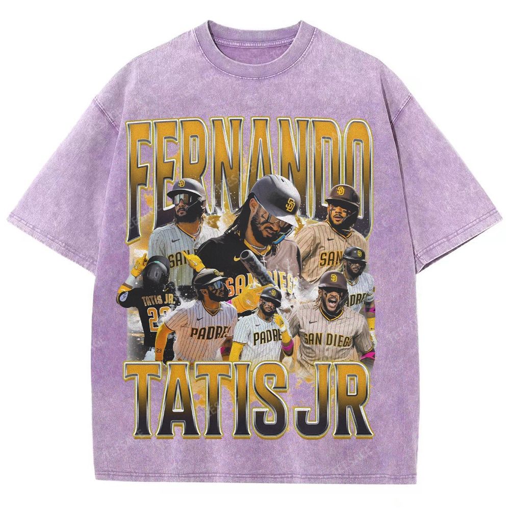 Unisex Fit Washed T-Shirt FERNANDO TATIS JR. PADRES TEE 