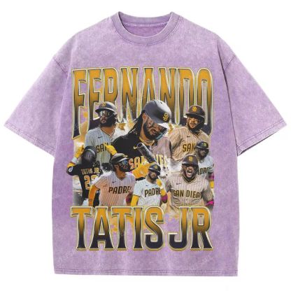 Unisex Fit Washed T-Shirt FERNANDO TATIS JR. PADRES TEE 