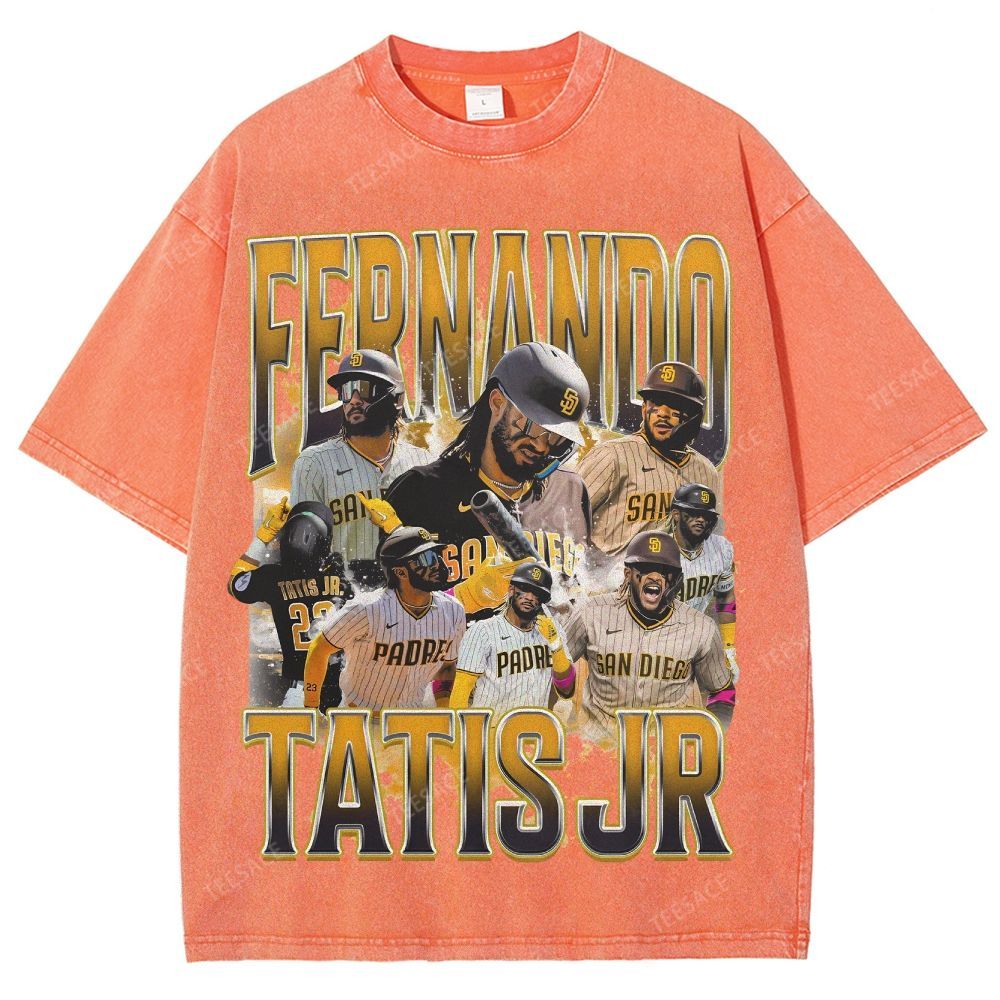 Unisex Fit Washed T-Shirt FERNANDO TATIS JR. PADRES TEE 
