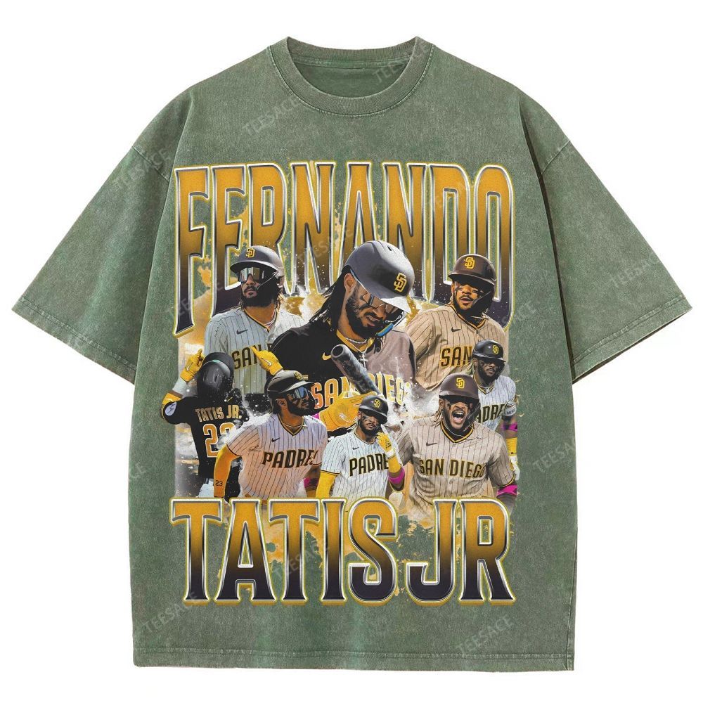 Unisex Fit Washed T-Shirt FERNANDO TATIS JR. PADRES TEE 