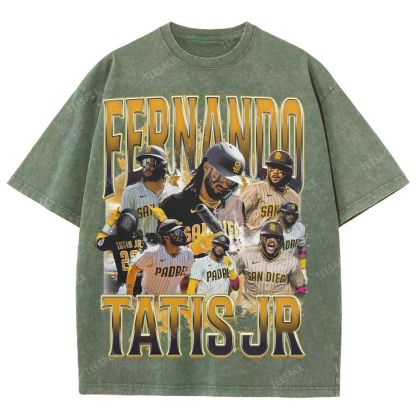 Unisex Fit Washed T-Shirt FERNANDO TATIS JR. PADRES TEE 