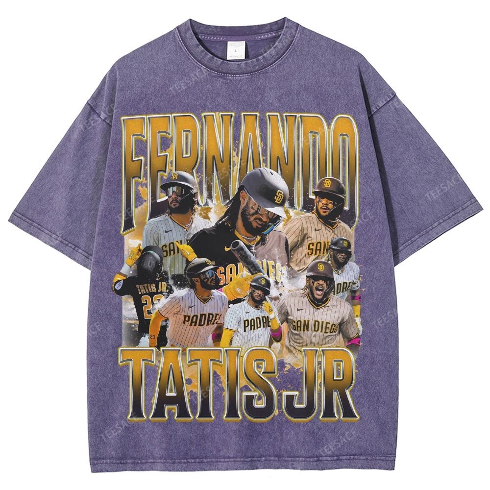 Unisex Fit Washed T-Shirt FERNANDO TATIS JR. PADRES TEE 
