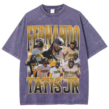 Unisex Fit Washed T-Shirt FERNANDO TATIS JR. PADRES TEE 