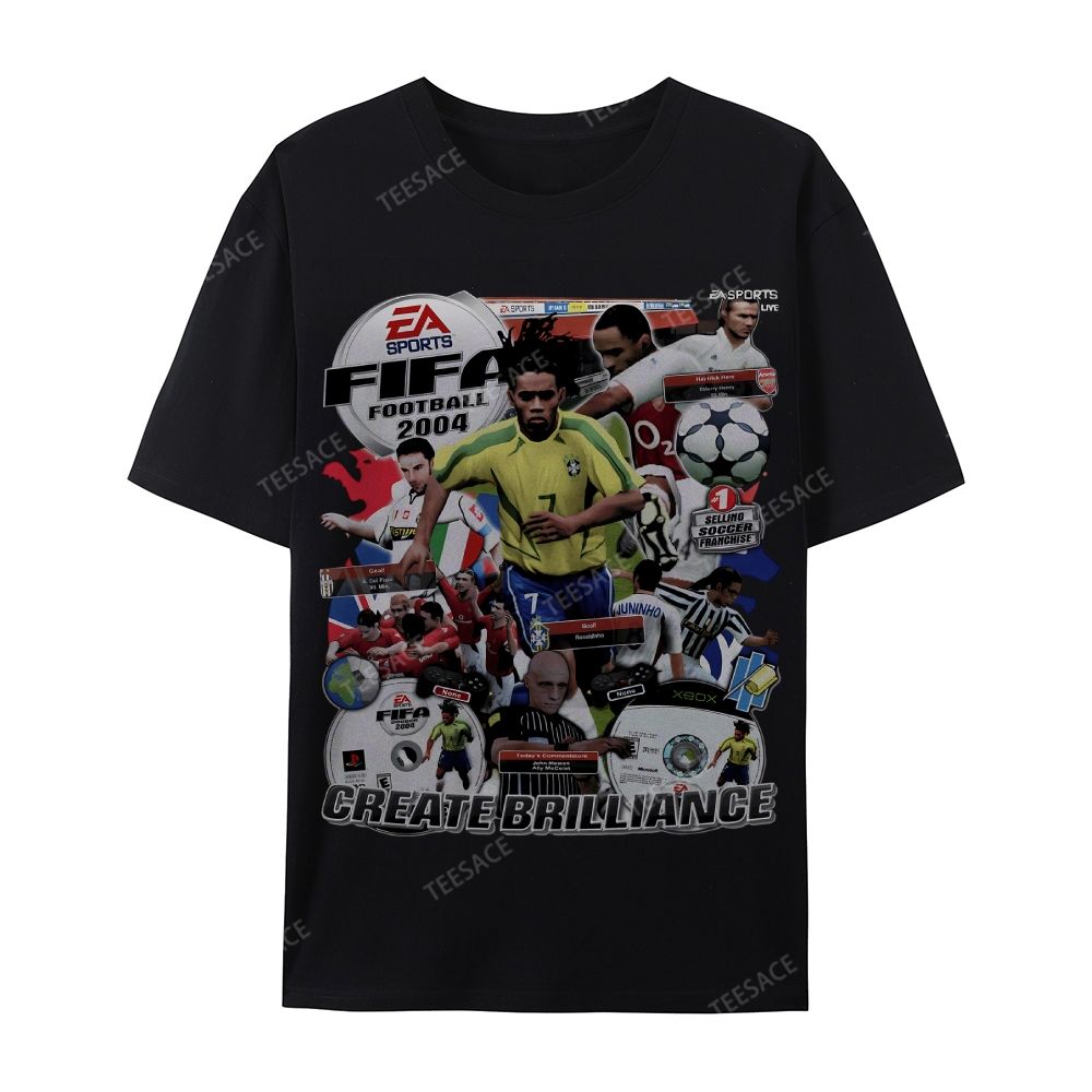 Casual Short Sleeve T-Shirt FIFA 2004 Tee