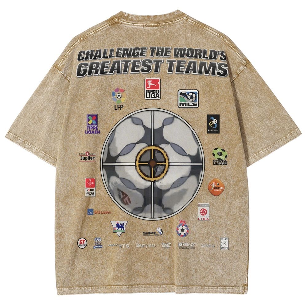 Unisex Fit Washed T-Shirt FIFA 2004 Tee