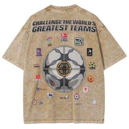 Unisex Fit Washed T-Shirt FIFA 2004 Tee