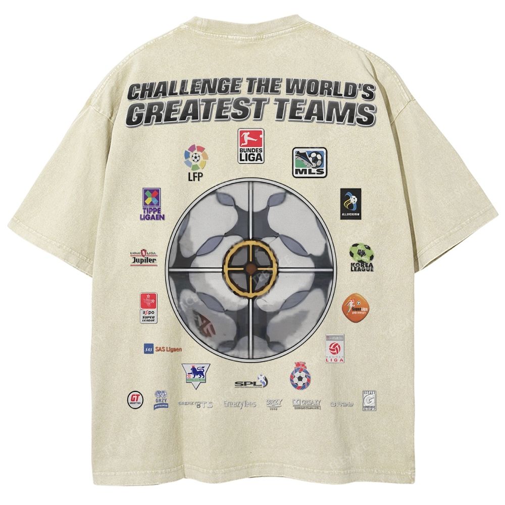 Unisex Fit Washed T-Shirt FIFA 2004 Tee