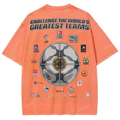 Unisex Fit Washed T-Shirt FIFA 2004 Tee