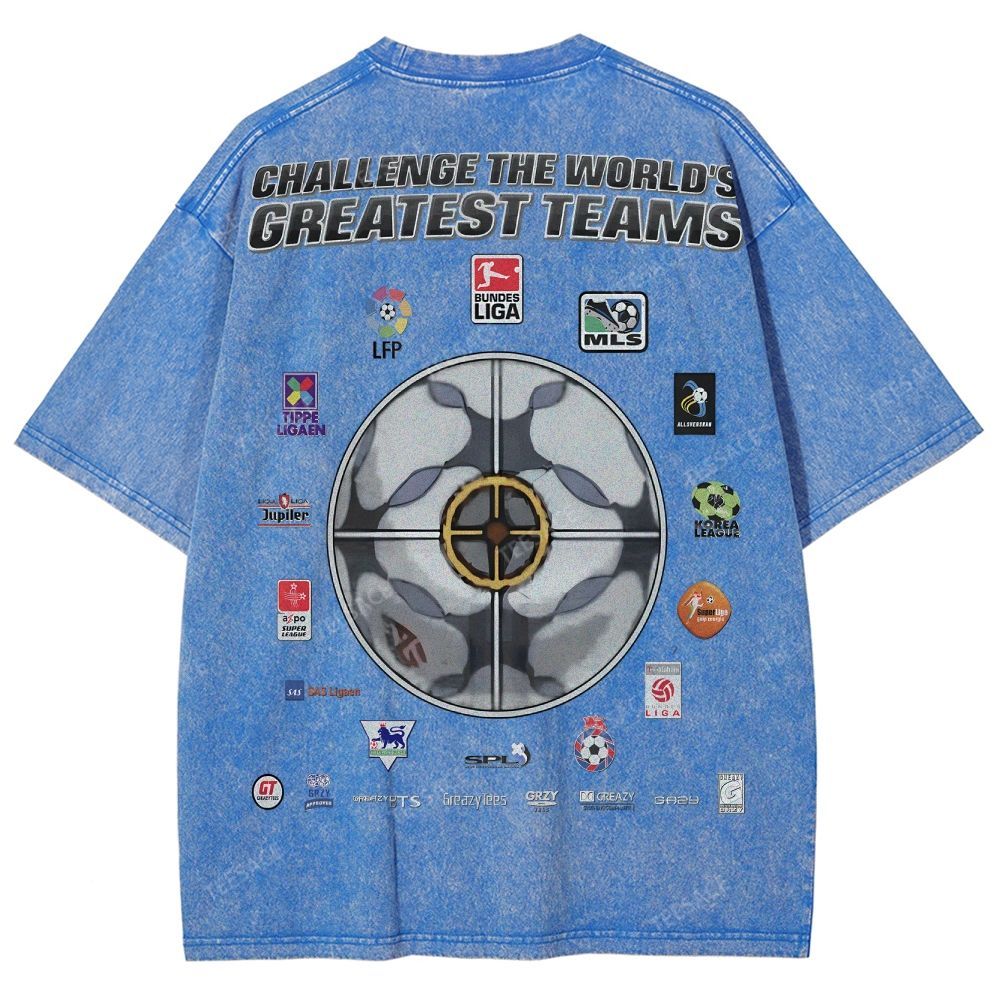 Unisex Fit Washed T-Shirt FIFA 2004 Tee