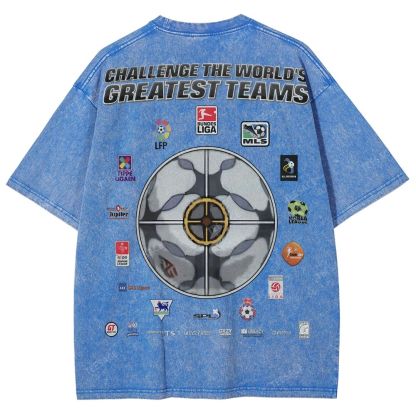 Unisex Fit Washed T-Shirt FIFA 2004 Tee