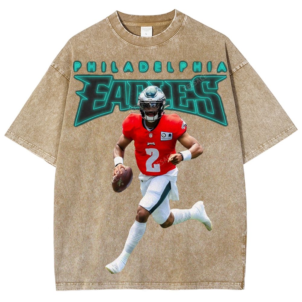 EAGLES Graphic Tee Unisex-Adult Ultra Cotton Washed T-Shirt 