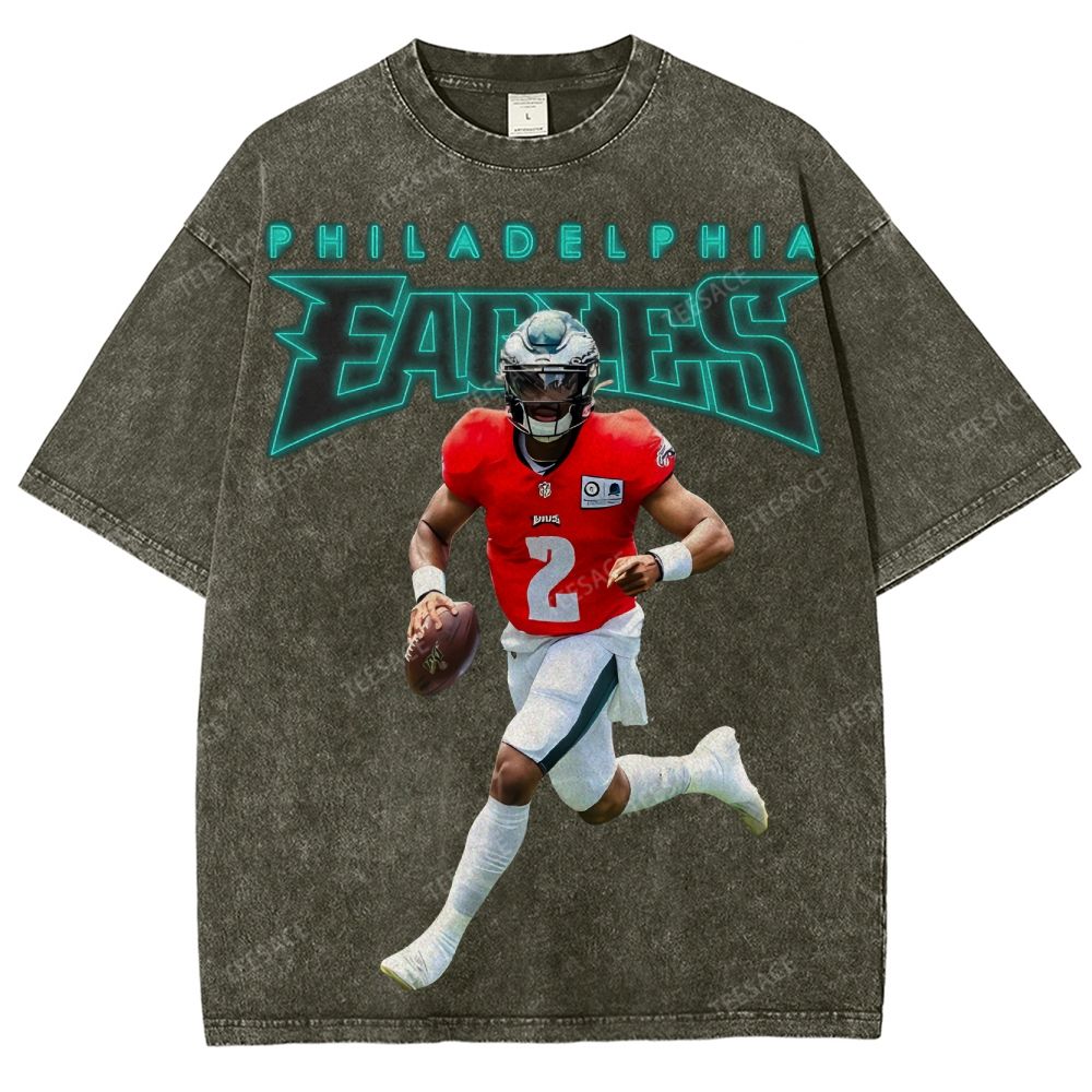 EAGLES Graphic Tee Unisex-Adult Ultra Cotton Washed T-Shirt 
