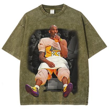  Unisex-Adult Ultra Cotton Washed T-Shirt Graphic Kobe