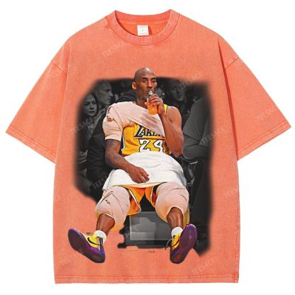  Unisex-Adult Ultra Cotton Washed T-Shirt Graphic Kobe