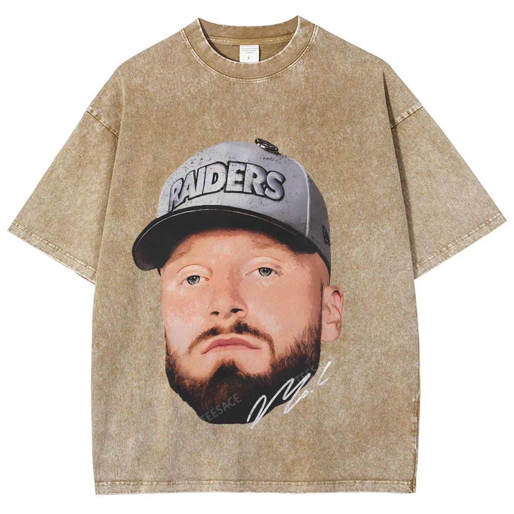 Unisex Fit Washed T-Shirt MAXX CROSBY TEE