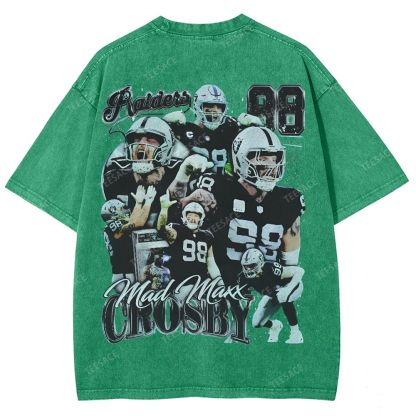 Unisex Fit Washed T-Shirt MAXX CROSBY TEE