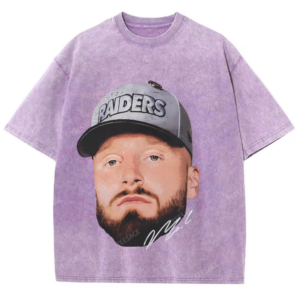 Unisex Fit Washed T-Shirt MAXX CROSBY TEE