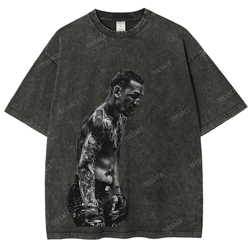 Unisex Fit Washed T-Shirt MAX HOLLOWAY TEE