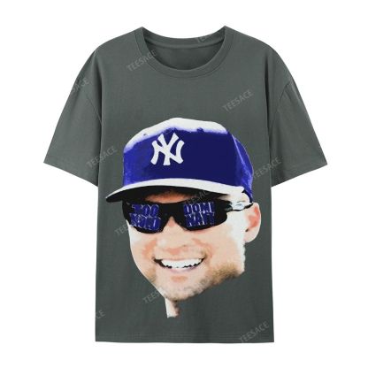 Unisex-Adult Ultra Cotton T-Shirt Graphic  JETER BIG FACE TEE